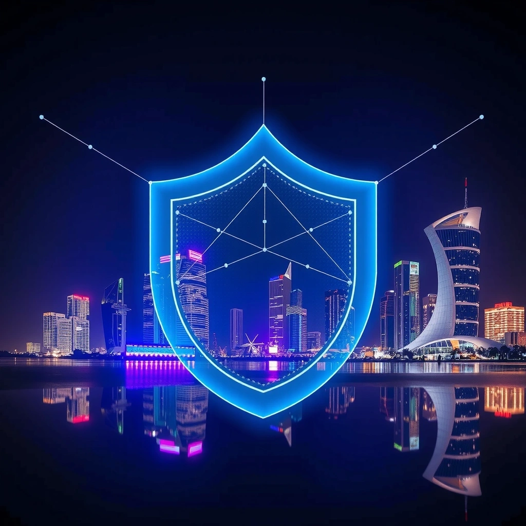 Digital Security Shield Concept